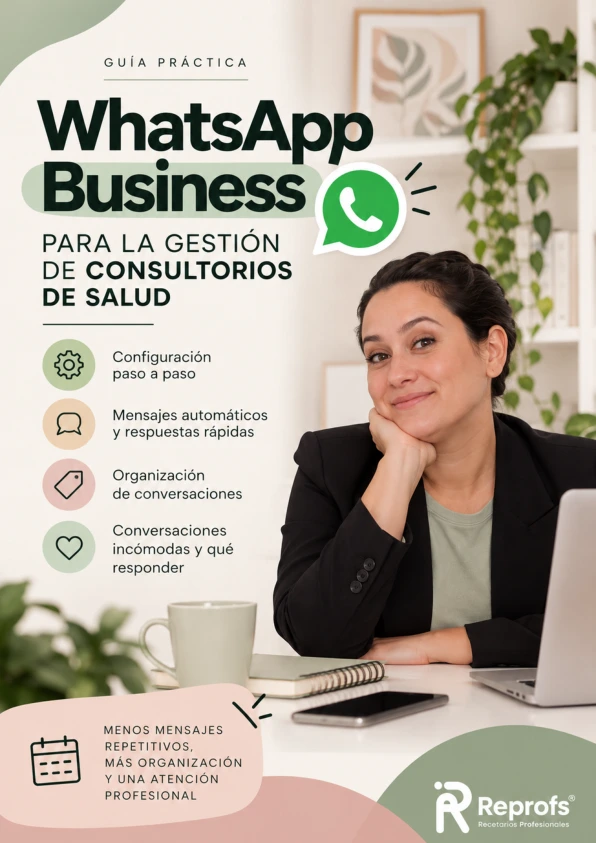 Portada de la guía práctica WhatsApp Business para la gestión de consultorios de salud